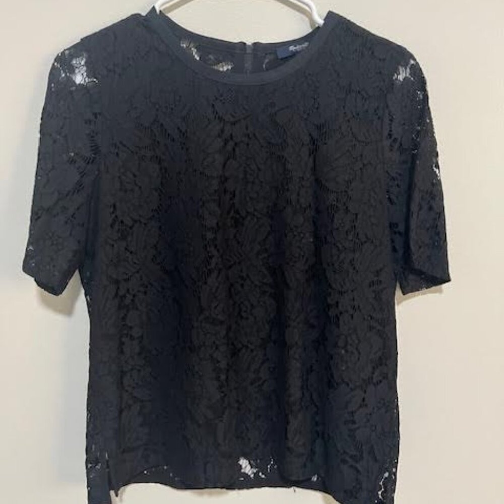 Black Lace Madewell top